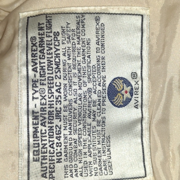 Avirex Bomber Jacket Men's Authentic Type A-2 Leather Flight Jacket Size Small - Picture 14 of 14